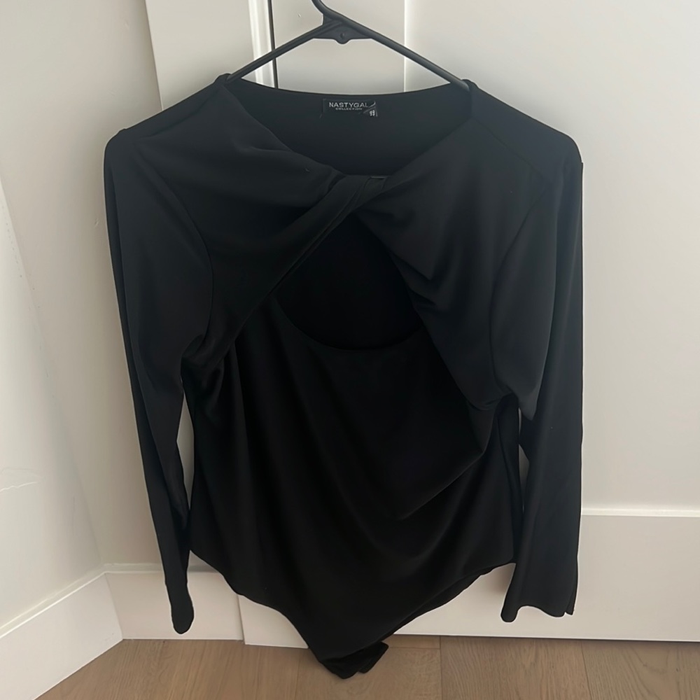 Nasty gal black cut out body suit
